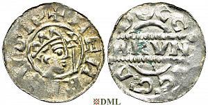 Денарий, Германия, Нижняя Лотарингия, Bruno III (1050-1057), м.д. Dokkum, Ilisch 2000, 21.19