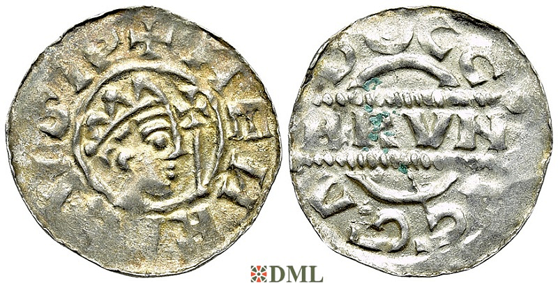 Денарий, Германия, Нижняя Лотарингия, Bruno III (1050-1057), м.д. Dokkum, Ilisch 2000, 21.19