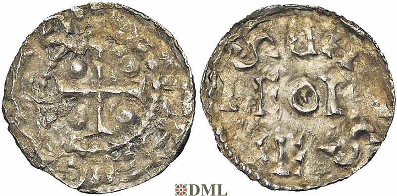 Денарий, Германия, Нижняя Лотарингия, Anonymous bishop, м.д. регион Meuse