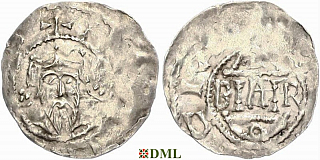 Денарий, Германия, Франкония, Heinrich III (1039-1056), Bardo (1031-1051), м.д. Mainz, Dbg. 805