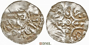 Денарий, Германия, Нижняя Лотарингия, Otto III (983-1002), Unknown mints, Ilisch 2000, 17.2