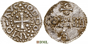 Денарий, Германия, Саксония, Anonymous bishop, м.д. Soest, Dbg. 342