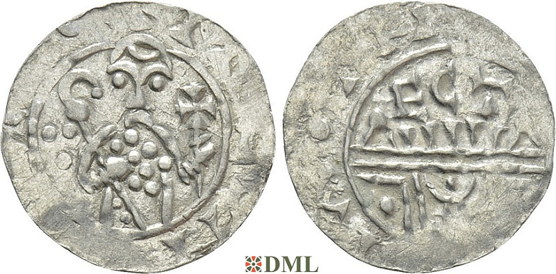 Денарий, Германия, Нижняя Лотарингия, B. Wilhelm (1054-1076), м.д. Utrecht, Ilisch 2000, 10.10