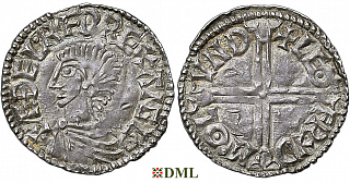 Денарий, Англия, Æthelred II (978-1016), м.д. London, монетарий Leofred, North 774