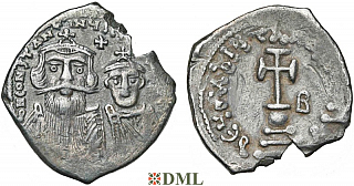 Гексаграмма, Византия, Constant II (641-668), м.д. Constantinople