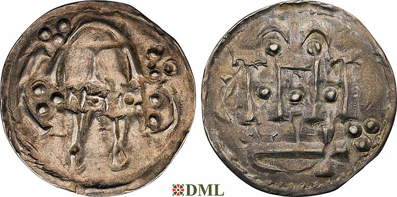 Денарий, Дания, Harald I (936-987), м.д. Hedeby, Hbg. 1