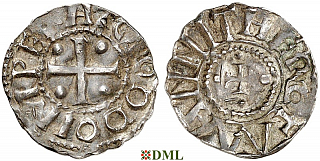 Денарий, Германия, Саксония, Otto III (983-1002), м.д. Dortmund, Dbg. 744