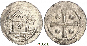 Денарий, Германия, Саксония, Bardo (1031-1051), м.д. Erfurt, Dbg. 878