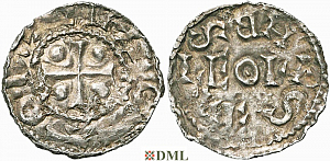Денарий, Германия, Нижняя Лотарингия, Anonymous bishop, м.д. регион Meuse