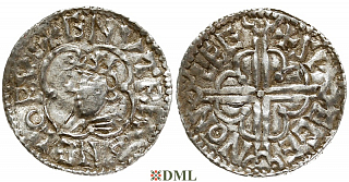 Денарий, Англия, Cnut (1016-1035), м.д. Chester, монетарий Swegen, North 781