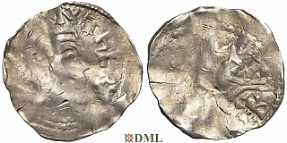 Денарий, Германия, Нижняя Лотарингия, K. Heinrich III (1046-1056), м.д. Luttich, Ilisch 2014, 34.24