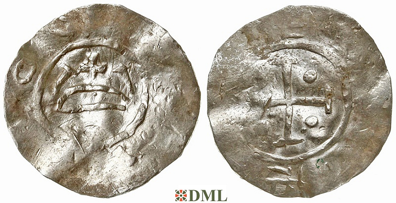 Денарий, Польша, Mieszko II (1013-1025)