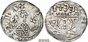 Денарий, Германия, Нижняя Лотарингия, Floris I (1049-1061), м.д. Leiden, Ilisch 2000, 12.5