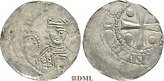 Денарий, Германия, Франкония, Heinrich III (1039-1056), м.д. Worms, Dbg. 846