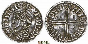 Денарий, Ирландия, Sihtric III (995-1036), м.д. Dublin, монетарий Fienemin