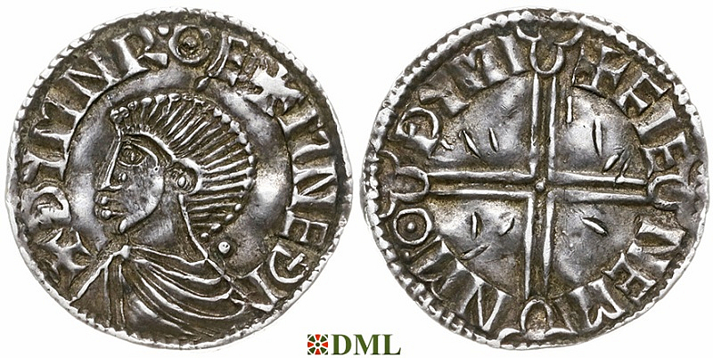 Денарий, Ирландия, Sihtric III (995-1036), м.д. Dublin, монетарий Fienemin