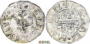Денарий, Германия, Нижняя Лотарингия, Wilhelm de Ponte (1054-1076), м.д. Utrecht, Ilisch 2000, 10.5
