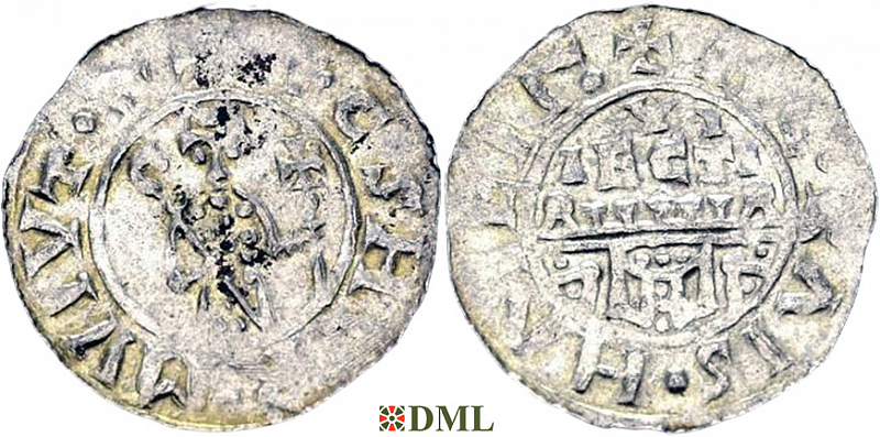 Денарий, Германия, Нижняя Лотарингия, Wilhelm de Ponte (1054-1076), м.д. Utrecht, Ilisch 2000, 10.5