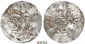 Денарий, Германия, Франкония, B. Arnold (1044-1065), м.д. Worms, Dbg. 851