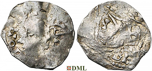 Денарий, Германия, Нижняя Лотарингия, Heinrich III (1046-1056), м.д. Luttich, Ilisch 2014, 34.23