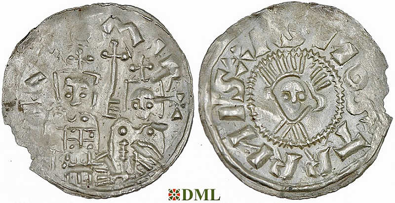 Денарий, Чехия, Богемия, Jaromir (1003-1034), м.д. Prague,  Šmerda 1996, 104a