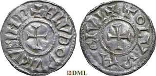 Денье, Каролинги, Louis le Pieux (814-840), м.д. Toulouse, Depeyrot 996