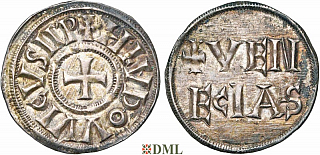 Денарий, Каролинги, Louis le Pieux (814-840)