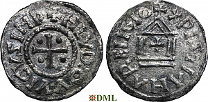 Денье, Каролинги, Louis le Pieux (814-840), Unknown mints, Depeyrot 1179