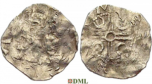 Денарий, Германия, Нижняя Лотарингия, Albert II (1031-1063), м.д. Dinant, Ilisch 2014, 30.7