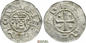 Денарий, Германия, Нижняя Лотарингия, Hermann (1059-1074), м.д. Jever, Dbg. 597