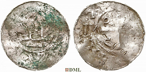 Денарий, Германия, Саксония, Нижняя Саксония, Otto III (983-1002), type OAP