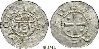 Денарий, Германия, Нижняя Лотарингия, Hermann (1059-1074), м.д. Jever, Dbg. 597