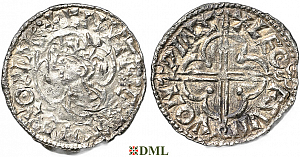 Денарий, Англия, Cnut (1016-1035), м.д. Winchester, монетарий -, North 781
