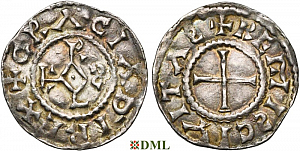 Денье, Каролинги, Charles le Chauve (840-877), м.д. Reims, Depeyrot 834