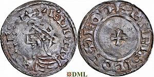 Денарий Англия, Edward III (1042-1066), м.д. Thetford, монетарий Æthelsige, North 816