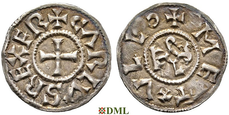 Денье, Каролинги, Charles le Chauve (840-877), м.д. Melle, Depeyrot 627