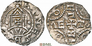 Денарий. Германия, Нижняя Лотарингия, Dirk IV (1039-1049), м.д. Rijnsburg, Ilisch 2000, 11.2