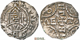 Денарий. Германия, Нижняя Лотарингия, Dirk IV (1039-1049), м.д. Rijnsburg, Ilisch 2000, 11.2