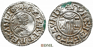 Денарий, Англия, Æthelred II (978-1016), м.д. London, монетарий Wynsige, North 766