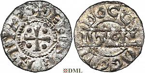 Денарий, Германия, Нижняя Лотарингия, Egbert I (1038-1050) м.д. Dokkum, Ilisch 2000, 21.17