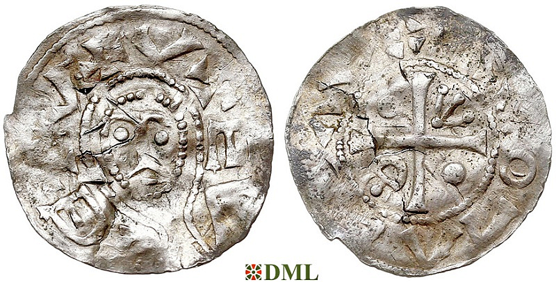 Денарий, Чехия, Boleslav II (972/973-999), м.д. Prague, Šmerda 1996, 14g