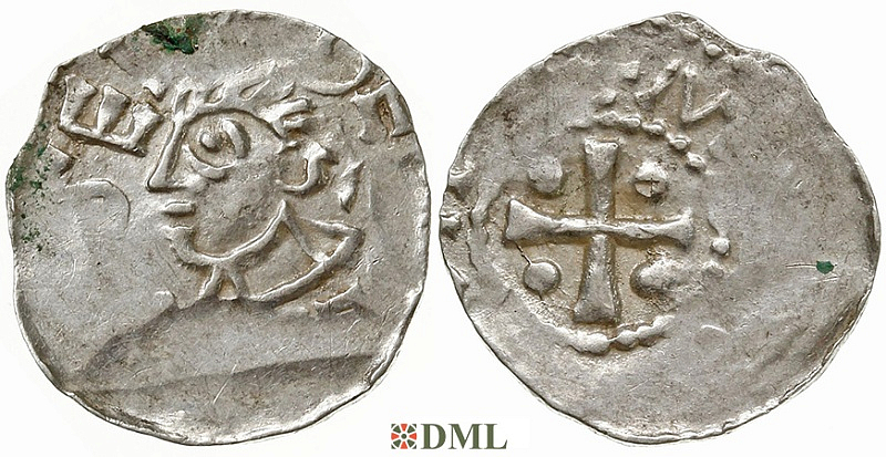Денарий, Германия, Верхняя Лотарингия, Dietrich II (1006-1047), м.д. Metz, Dbg. 24