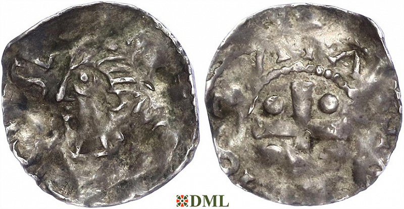 Денарий, Германия, Верхняя Лотарингия, Dietrich II (1006-1047), м.д. Metz, Dbg. 24