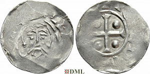 Денарий, Германия, Нижняя Лотарингия, Bernold (1046-1054), м.д. Deventer, Ilisch 2000, 1.13-1.15