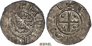 Денарий, Германия, Нижняя Лотарингия, Hermann (1059-1074), м.д. Jever, Dbg. 597