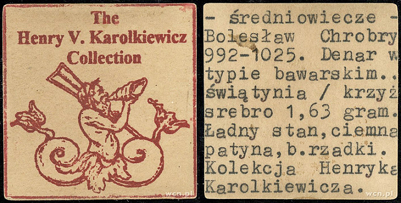 Денарий, Польша, Boleslaw I (992-1025)