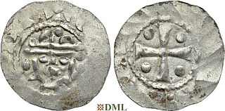 Денарий, Германия, Нижняя Лотарингия, Hermann (1059-1074), м.д. Jever, Dbg. 595