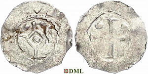 Денарий, Германия, Верхняя Лотарингия, Dietrich I (965–984), м.д. Remiremont, Dbg. 1400