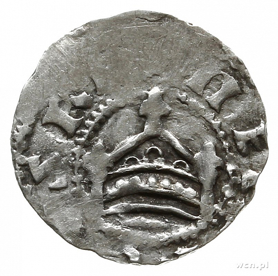 Денарий, Германия, Швабия, Heinrich II (1002-1024), м.д. Strassburg, Dbg. 915