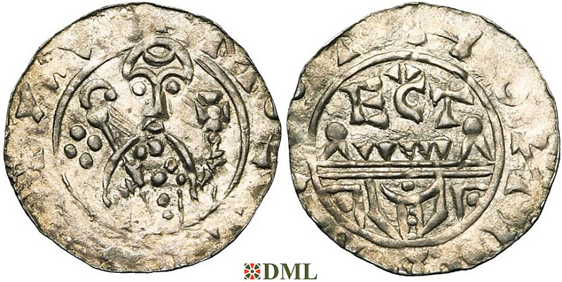 Денарий, Германия, Нижняя Лотарингия, Wilhelm de Ponte (1054-1076), м.д. Utrecht, Ilisch 2000, 10.9